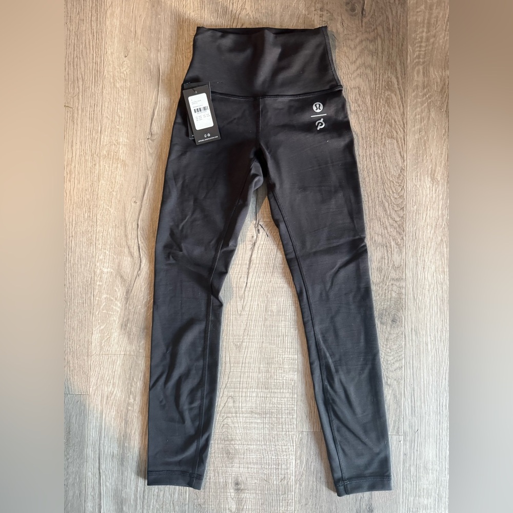 lululemon peloton collab. Black High-Waist Leggings